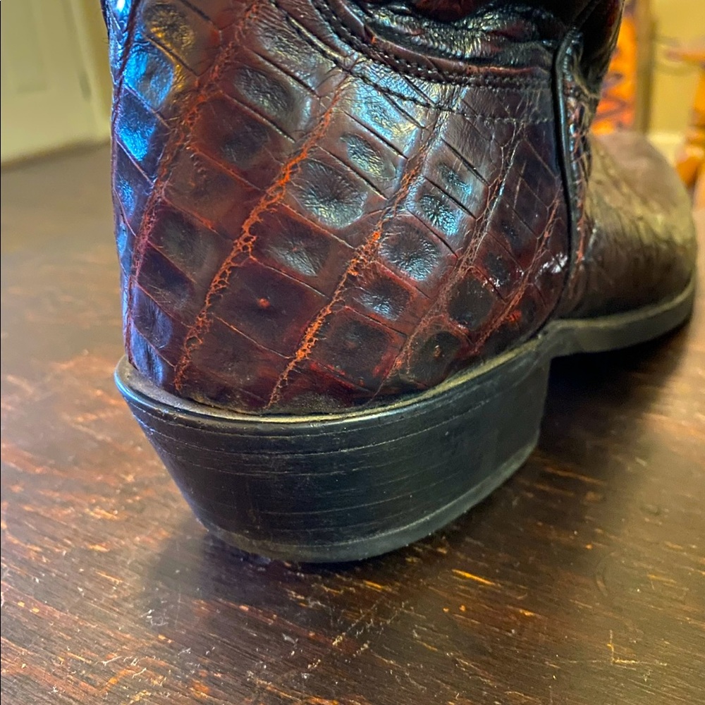 Lucchese Mens cowboy boots Size 12D Resoled